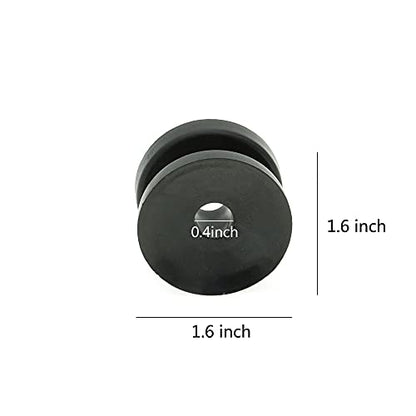 20Pcs Black Circular Ring Corner Post Electric Fence Insulator, Polyrope Insulator for Electric Fence Wire