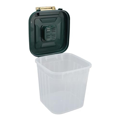 Yosoo 5KG Rice Storage Container, Sealed Bin with Lid, Pet Food Flour Grain, White, 2 counts, PP Material, for Kitchen, Pantry Organization (03) - color: 03