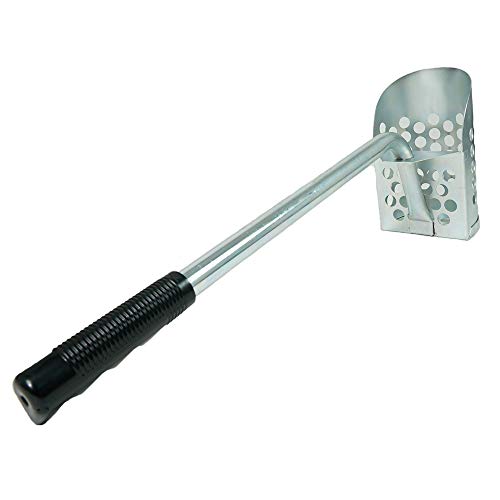 Ultimate 24" Galvanized Metal Long Handle Sand Scoop for Metal Detecting - Rust-Resistant, Heavy-Duty Design for Efficient Treasure Hunting - style: Long Handle Scoop