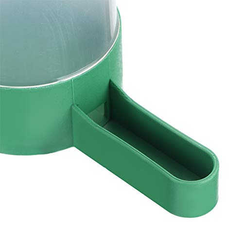 Birds Drinking Container Plastic Automatic Water Dispenser 140ml Round Livestock Water Container Smooth Edge for Bird Cages Chickens Farm Use