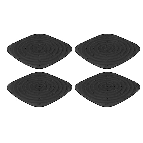 Chicken Nesting Box Pads, Washable Reusable PVC Breathable Egg Collector Design Hen Liners, Chicken Nesting Pads with Groove for Coops, Hen House (Black) - color: Black