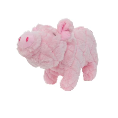 MIGHTY Tuffy 2 Pack Piglet Ultra Durable Plush Dog Toy | Multiple Layers & Reinforced Seams , Washable and Floats , Mighty® Construction - color: 2PK Large Pink Piglet