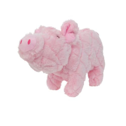 MIGHTY Tuffy 2 Pack Piglet Ultra Durable Plush Dog Toy | Multiple Layers & Reinforced Seams , Washable and Floats , Mighty® Construction - color: 2PK Large Pink Piglet