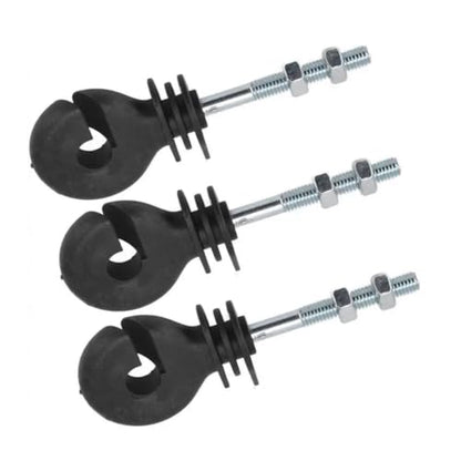 Electric Fencing Ring Insulators 50Pcs Flat Nut Insulators Electric Fence Threaded Insulation Spiral for L
