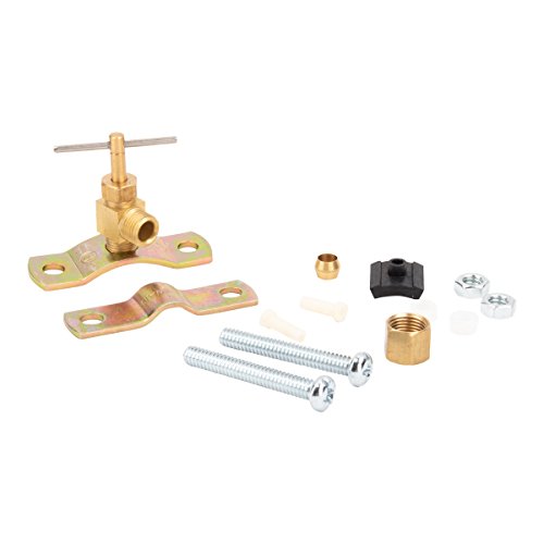 PEX Ice Maker Installation Kit – 25 Feet of Tubing For Appliance Water Lines With Self Piercing Saddle Valve For Quick Installation, 1/4” Compression Fittings, Flexible Hose For Potable Drinking Water - size: 25 ft, style: PEX with Saddle Valve