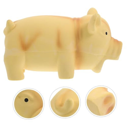 Latex Pig Dog Chew for Puppies Dogs Interactive Molar Teething Indoor Cage Use Safe Squeaky Pet Plaything for Exercise and Bite Resistance
