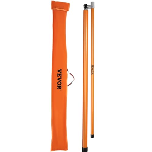 VEVOR Height Stick for Trucks, 15 FT Load Height Measuring Stick with Carrying Bag, Non-conductive Truck Stick with Adjustable Pole for rucks, Car Haulers - size: 15ft