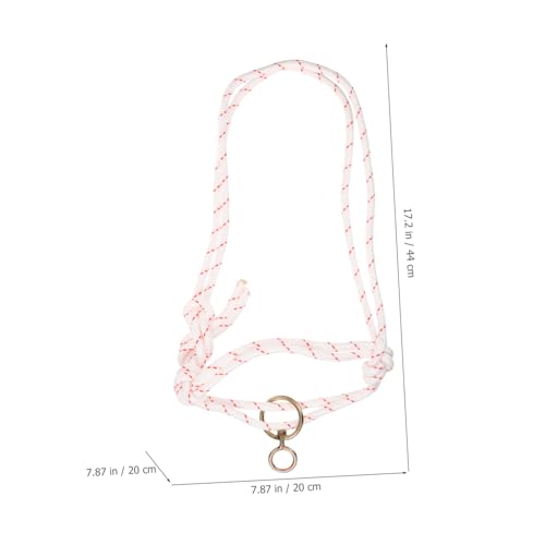 Hemoton Cattle Show Supplies Lightweight Cattle Halter Collar Rope Braided Headstall for Easy