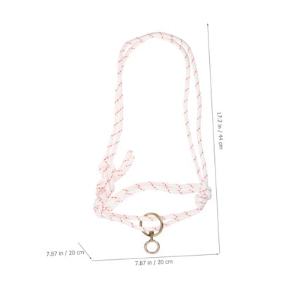 Hemoton Cattle Show Supplies Lightweight Cattle Halter Collar Rope Braided Headstall for Easy