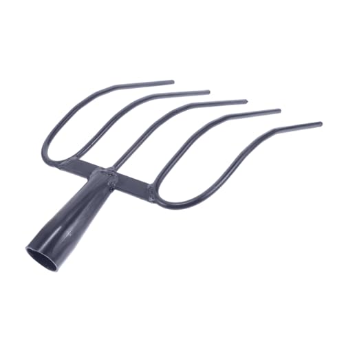Outanaya Handheld Manure Fork Heavy Duty Agricultural Tool for Efficient Farm Use Prong Design for Maintenance and Clearing Versatile Farm Grass Fork