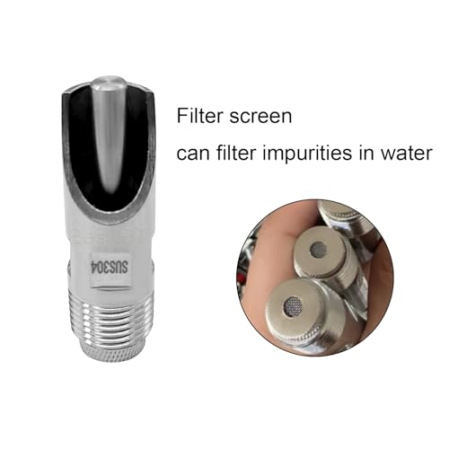 2 Sets Automatic Pig Nipple Drinkers Kit, Stainless Steel Pig Waterer Nipples and Plastics Water Tank Connectors and Hole Openers for Pigs Swine Piglets