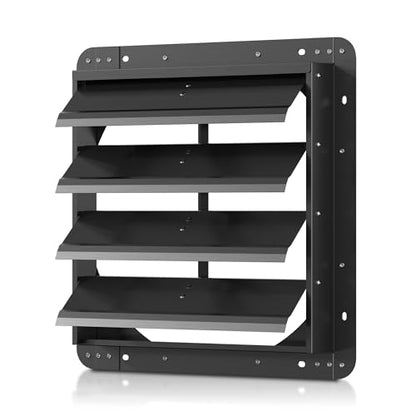 18 Inch Galvanized Sheet Spraying Automatic Exhaust Shutter Louver Vent (No Fan Blades and Motor) for Home Attics, Workshops, Barn, Greenhouse - size: 18 Inch