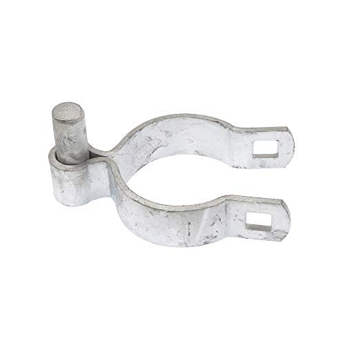Chain Link Fence Gate Hinge Kit | Two 1 3/8" Female Hinges and Two 2 3/8" Male Hinges with Bolts and Nuts