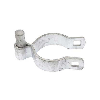 Chain Link Fence Gate Hinge Kit | Two 1 3/8" Female Hinges and Two 2 3/8" Male Hinges with Bolts and Nuts