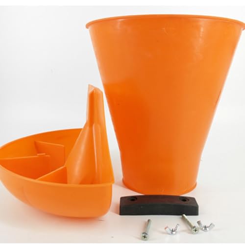 Wall Mounted Pigs Feeder with 4 Feeding Compartments for Organized Livestock Feeding Easy to