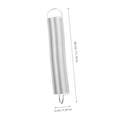 BESPORTBLE Door Handle Spring Replacement Fence Tension Springs Spring for Livestock Fence Replacement Fence Spring Livestock Fence Accessory Electric Fence Spring Gate Silver Stainless Steel