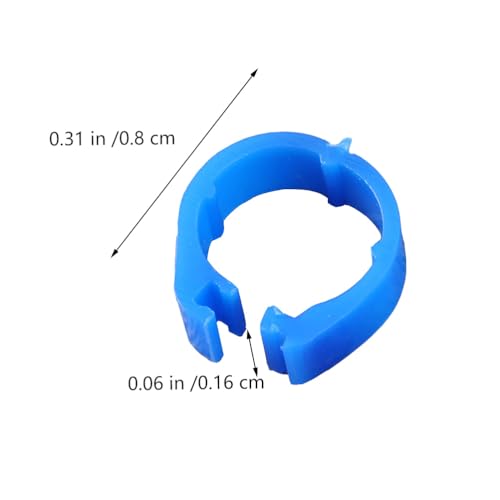 150pcs 8mm Pigeon Ring Identification Band Non-deformable Plastic Foot Ring for Birds Leg Bands Chicken