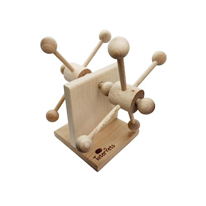 Enrichment Toy Turning Hanging for Guinea Pigs, Rabbits, Birds, Rats and Other Small Pets! Load with Veggies and Fruit (Two-Turntable Toy) - style: Two-Turntable Toy