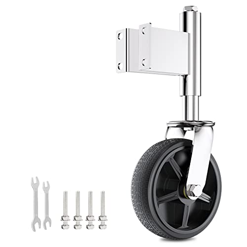 Spring Loaded Gate Casters 8” Heavy Duty Gate Caster Wheels with Hardware Load Capacity 800 Lbs - style: 8 Inch
