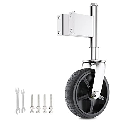 Spring Loaded Gate Casters 8” Heavy Duty Gate Caster Wheels with Hardware Load Capacity 800 Lbs - style: 8 Inch