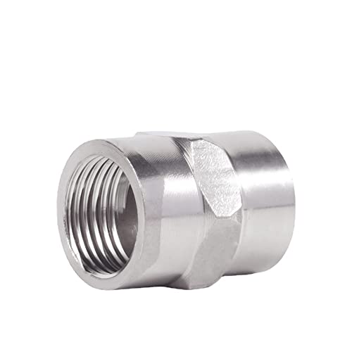 1/2" Stainless Steel Automatic Pig Nipple Water Drinker Feeder Waterer for Piglets, Growers Pack of 5pcs (1/2F Coupling) - size: 1/2F Coupling