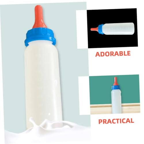 Mipcase 4pcs Piglet Bottles for Newborn Lambs Kitten Calves Goat Pet Feeding Bottle Set