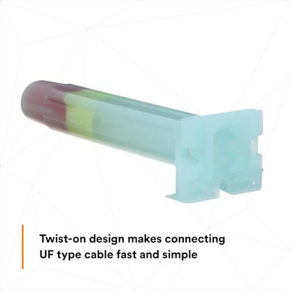 3M Direct Bury Splice Kit DBR/Y-6, 18-10 AWG, UV-Resistant, Steel Spring, Flame Retardant Insulation, 1 pack containing 2 Splice Tubes and 2 R/Y Connectors - style: DBR/Y: Splice Kit