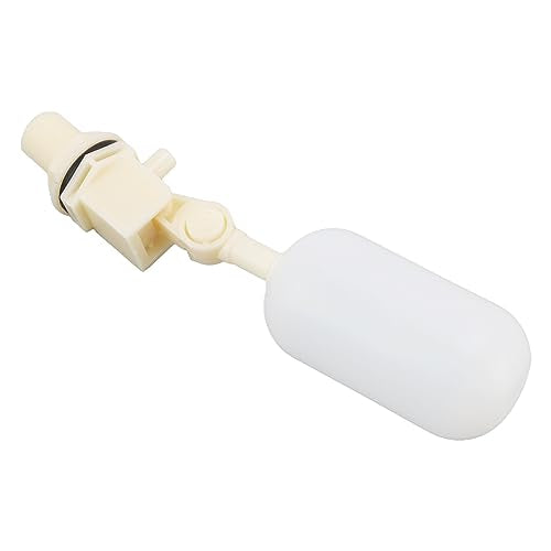 G1/2 Male Thread Float Valve ABS Material Adjustable Arm Water Tank Float Ball Valve for Automatic Waterer Bowl Horse Cattle Goat Sheep Pig Dog Water Trough Farm Supplies