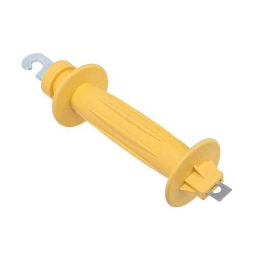 3 Pcs Eelectric Fence Spring Gate Handle for Electric Fence，Electric Fence Heavy Duty Gate Handle(Yellow)