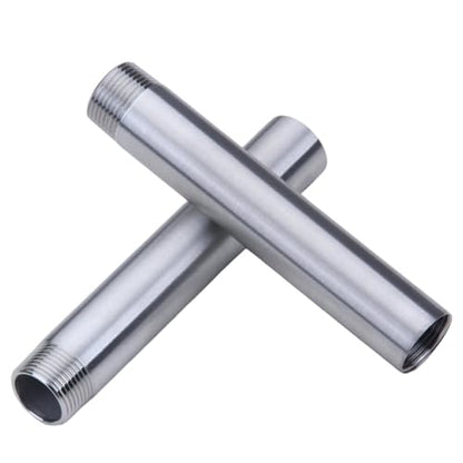CONSTELLAR 304 Stainless Steel Pipe Nipple - 1" NPT Male x 1" NPT Female Threaded Fitting, 6 Inch (150mm) Length 3mm Wall Thickness Heavy Duty Seamless Pipe Nipple for Water Gas Oil fluid (1 Pack) - size: 1" NPT Male x 1" NPT Female, style: 150mm (6 inch)