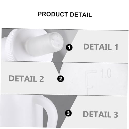 Abaodam 1Set Vertical Lamb Feeding Bottle with Silicone Nipples Durable Feeding Supplies for Farmers Suitable for Sheep Pigs Horses and More Capacity High Temperature