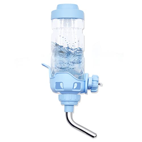 Vannon Dog Water Dispenser for Cage, 15oz Auto Feeding Crate Water Bottle for Dogs, Cats & Rabbits, Pet Nozzle Diameter: 12mm, BPA Free, Blue - color: Blue, size: 15oz