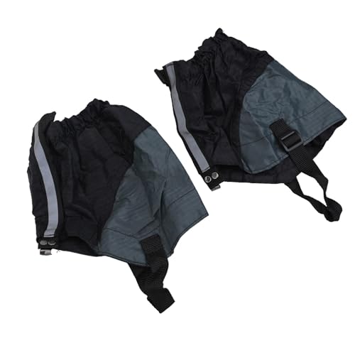 Reflective Hiking Gaiters Waterproof, Thickened Nylon Leg Gaiters for Men Women, Anti-Sand Mud Snow Ankle Covers for Outdoor Climbing Trekking Hunting