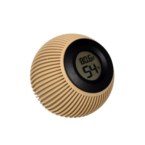 Araizan Labs Digital Hygrometer and Indoor Thermometer for Humidity Monitor - 3D Printed Plant Humidity Sensor & Room Humidity Meter - Greenhouse Thermometer and Humidity Gauge - Light Tan - color: Light Tan