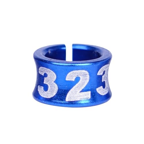 Plastic Clip Quail Leg Bands 80pcs Bird Aluminum Ring with Word ID 4/5/6/7mm Bird Ring Pigeon Foot Ring Bird Outdoor Flying Training Tool(5mm) - color: 5mm