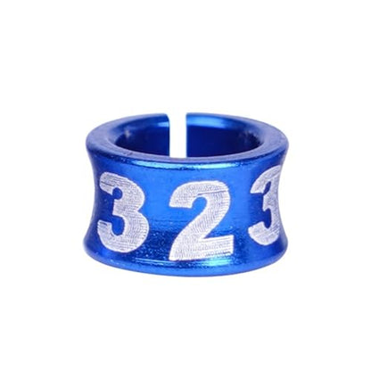 Plastic Clip Quail Leg Bands 80pcs Bird Aluminum Ring with Word ID 4/5/6/7mm Bird Ring Pigeon Foot Ring Bird Outdoor Flying Training Tool(5mm) - color: 5mm