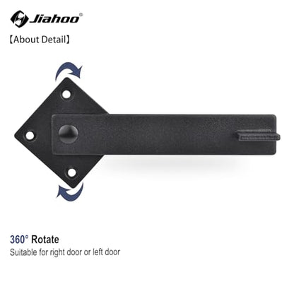 6" Barn Door Flip Latch Sliding Door Latch Gate Latch for Fence, Shed Door, Farm Gate, Solid Metal Heavy Duty Iron Hardware, add More Security and Privacy, Matte Black