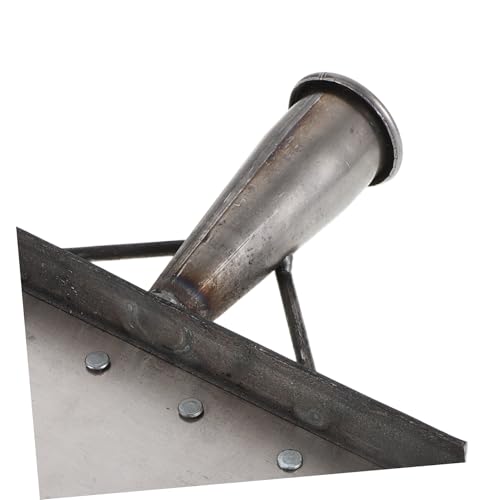 Manganese Steel Livestock Manure Scraper Shovel 32cm for Farm Cleaning, Heavy Duty Metal Excrement Removal Tool for Barns and Pasture Maintenance