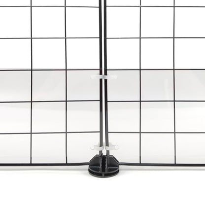 12 Pcs Cage Guard 13.8"x4.7" with Zip Ties Scatter Guard Clear Cage Liner Flexible Side Lining for Rabbit Guinea Pig C&C Metal Wire Playpen - size: 13.8" x 4.7" (12 PCS)
