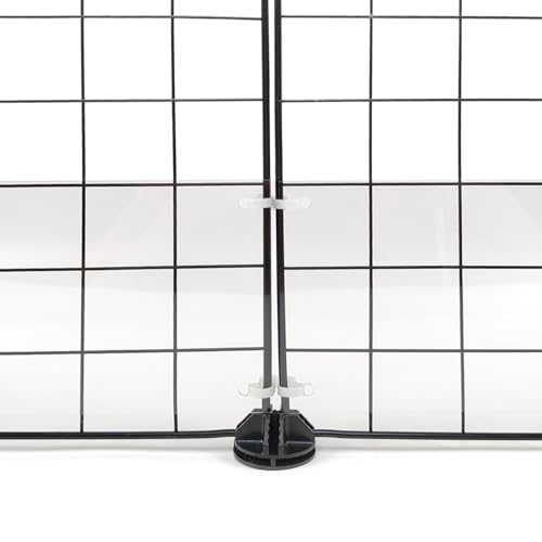 12 Pcs Cage Guard 11.8"x4.7" with Zip Ties Scatter Guard Clear Cage Liner Flexible Side Lining for Rabbit Guinea Pig C&C Metal Wire Playpen - size: 11.8" x 4.7" (12 PCS)