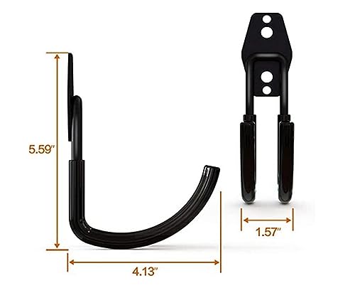 zoele Wall Mounting High Velocity Floor Fan Bracket, Wall Mount Industrial Grade Floor Fan Hook Hanger, Wall Fan Support Hook kit (Black) - color: Black