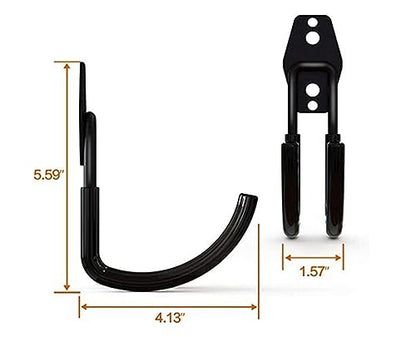 zoele Wall Mounting High Velocity Floor Fan Bracket, Wall Mount Industrial Grade Floor Fan Hook Hanger, Wall Fan Support Hook kit (Black) - color: Black