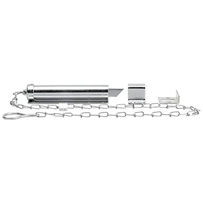 National Hardware N150-771 V820 Chain Bolt 6 in Zinc Plated Door Security Lock Latch for in-Swinging Doors Cold Rolled Steel Construction Right or Left Hand Application