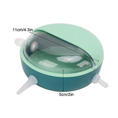 Pet Nipple Feeder with 5 Silicone Nipples, Small Pet Milk Bowl for Rabbits Puppy Kitten, Food Grade Safe Material, Simulated Breastfeeding Design with Protective Cover, Easy to Use