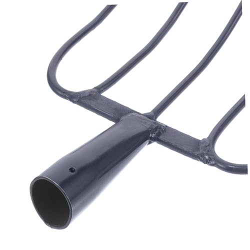 Yardwe Durable Agricultural Fork Multi Functional Manure Fork for Farm Lawn Heavy Duty Handheld Tool for Clearing Grass Maintenance Resistant Design
