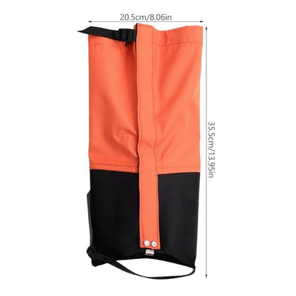 BESPORTBLE Windproof Tear-Resistant Hiking Leg Gaiters for Men Calf Covers with Buckle Strap Snow Outdoor Protection for Backpacking Running Climbing Biking Gardening