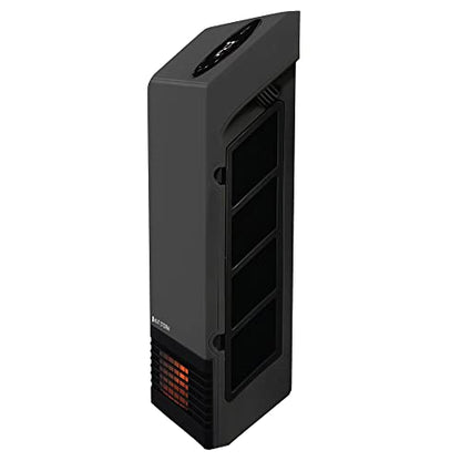 Heat Storm Wall Gray HS-1000-WX Deluxe Indoor Infrared Space Saving-1000 Watts-Remote Control-Home & Office Heater-Safe to Touch Grill, 13x4x17 - color: Gray
