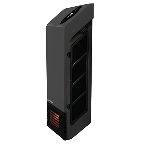 Heat Storm Wall Gray HS-1000-WX Deluxe Indoor Infrared Space Saving-1000 Watts-Remote Control-Home & Office Heater-Safe to Touch Grill, 13x4x17 - color: Gray