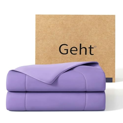 Cooling Blanket for Hot Sleepers & Night Sweats – Cooling Comforter, Breathable Lightweight Double-Sided Summer Bedding, Breathable Soft All Season (Lavender, King(106"x90")) - color: Lavender, size: King(106"x90")