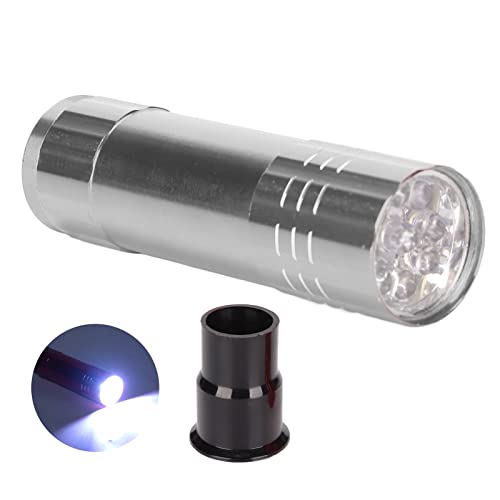 LED Egg Candler with Brightness Cool Touch Design Compatibility for Chicken Quail Duck Goose Eggs - color: Silver